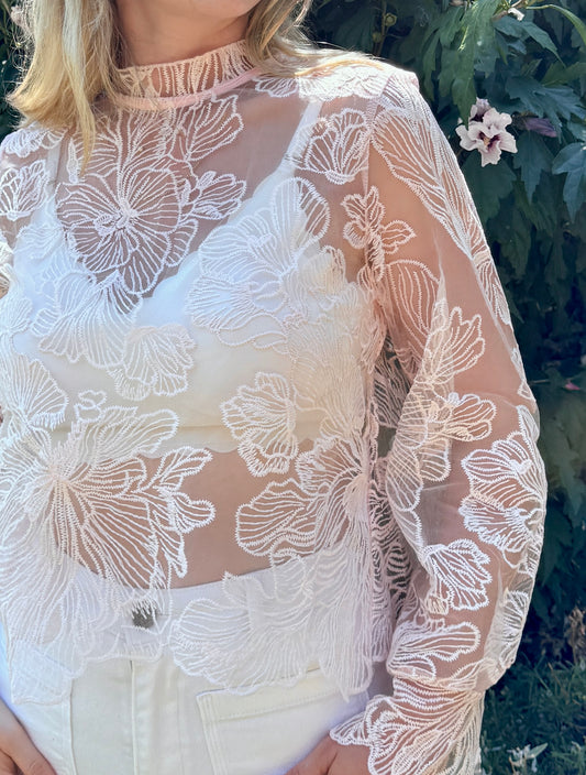 Blouse Maïwenn - Rose poudré