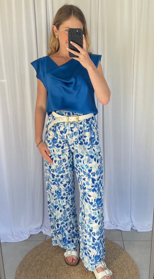 Pantalon Mathilde - Bleu roi