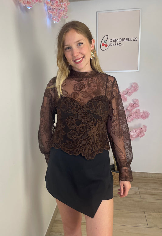 Blouse Maïwenn - Choco