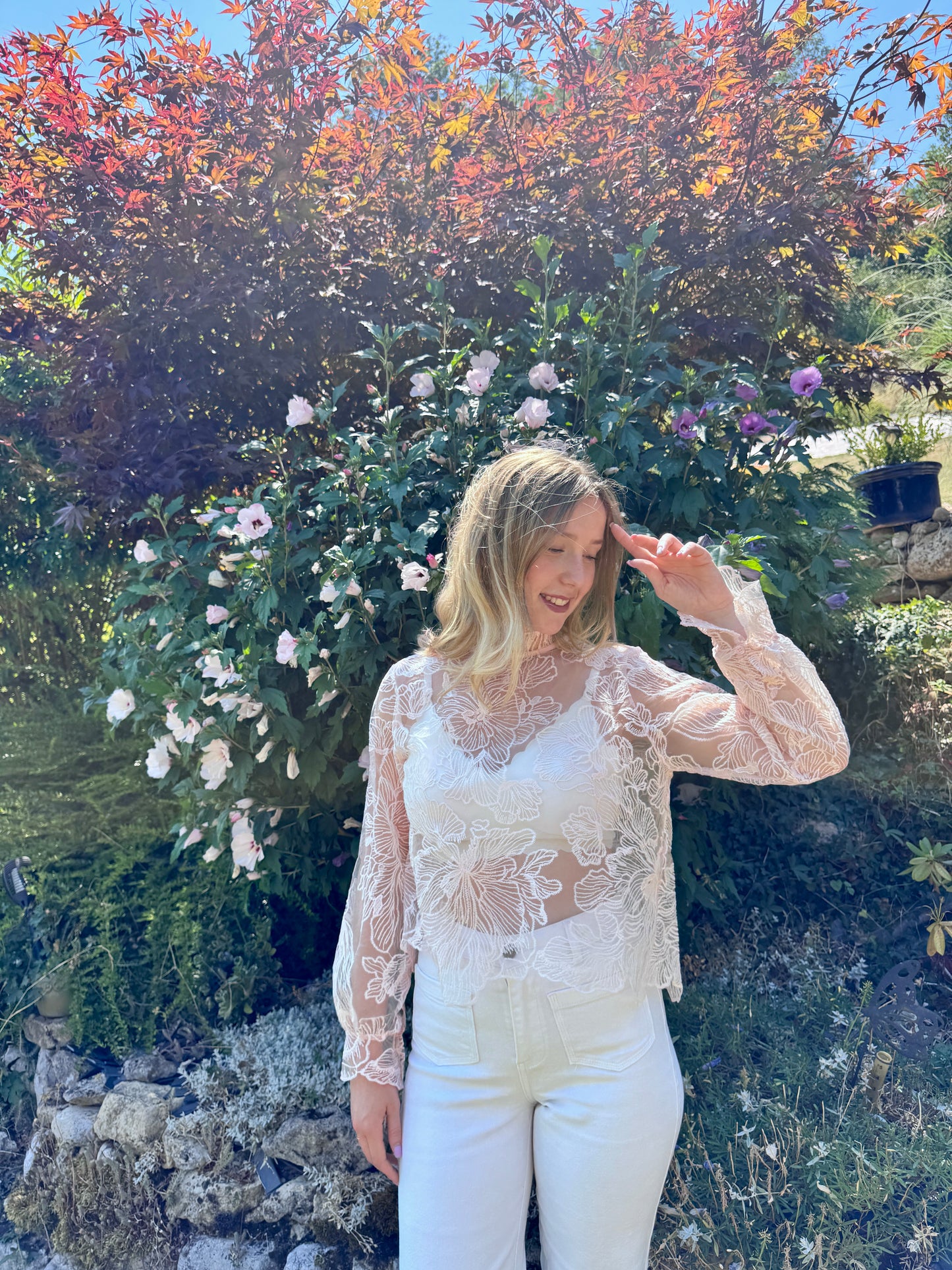 Blouse Maïwenn - Rose poudré