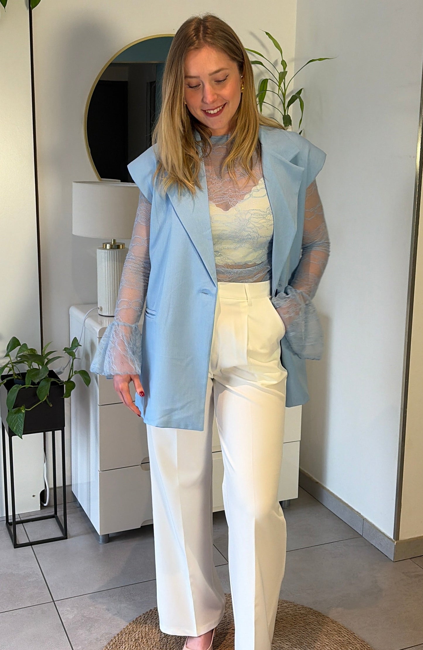 Blazer sans manches Inaya - Bleu