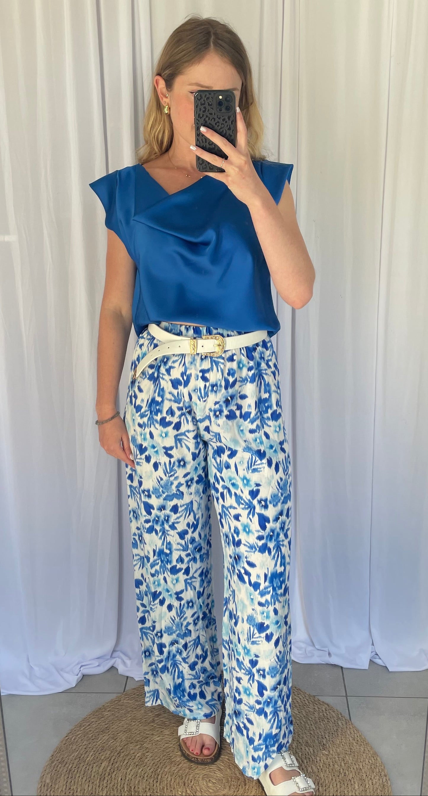 Blouse Victoire - Bleu Roi