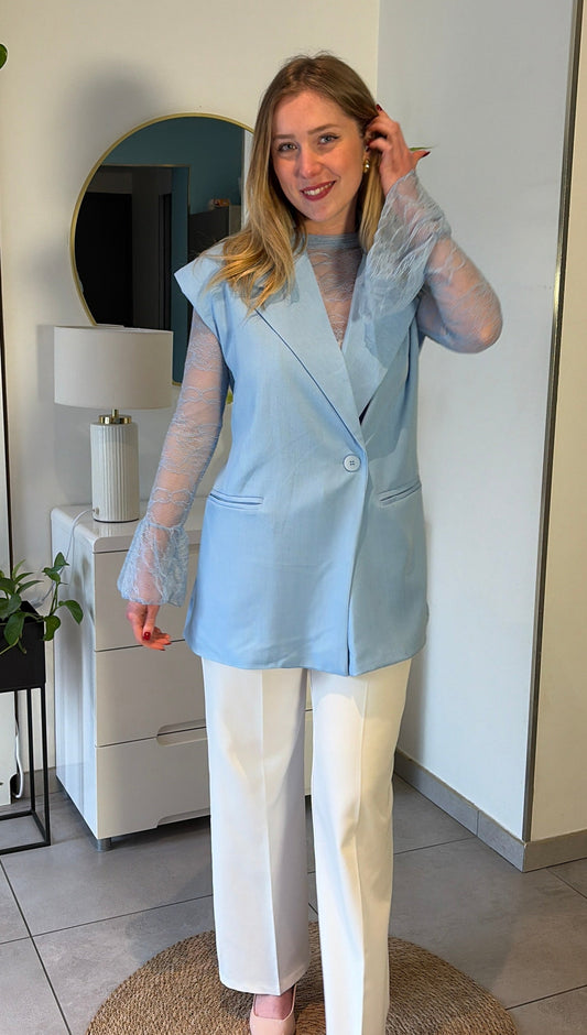 Blazer sans manches Inaya (Bleu)