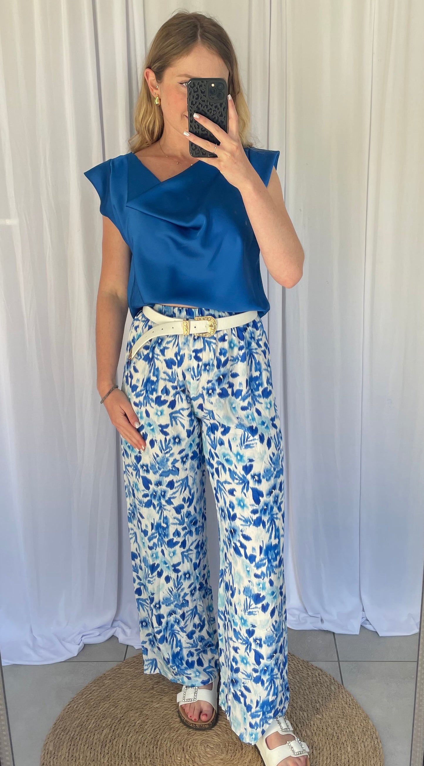 Pantalon Mathilde - Bleu roi