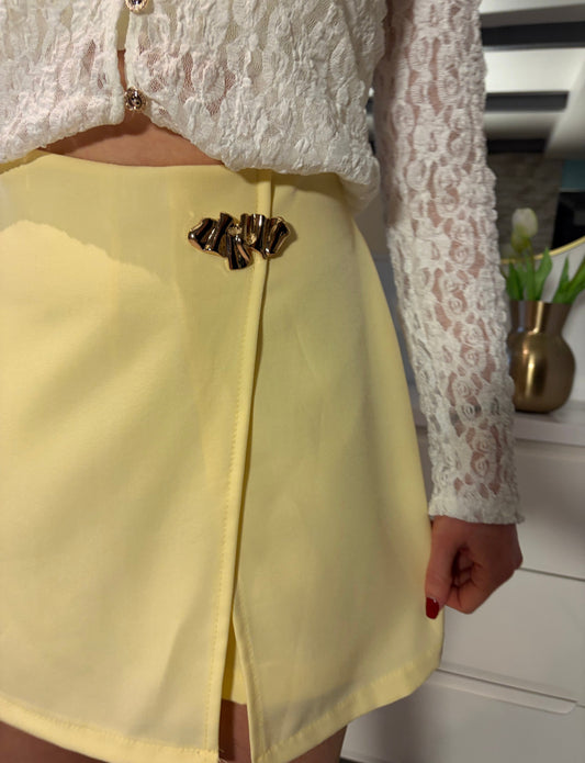 Jupe-short Camélia (Jaune)